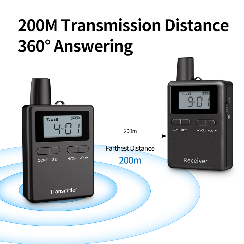 RC2401 Wireless Tour Guide System: The Ultimate Audio Solution for Tours, Museums, and Corporate Events(图5)