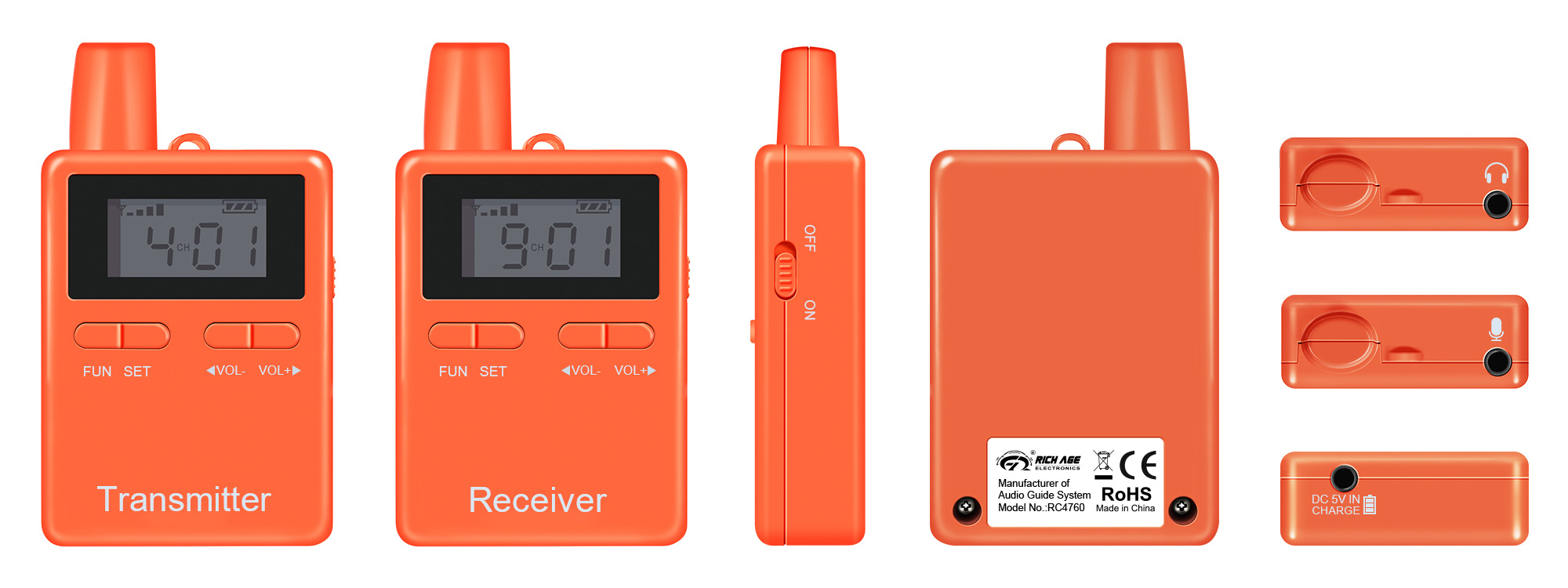 2.4G Whisper Tour Guide System with 200M Range: Essential for Industrial & Conference Use(图3)