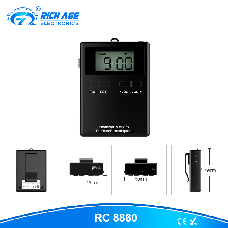RC8860 Professional UHF Wireless Tour Guide System: The Ultimate 200m Long Range Solution for Modern Communication(图4)