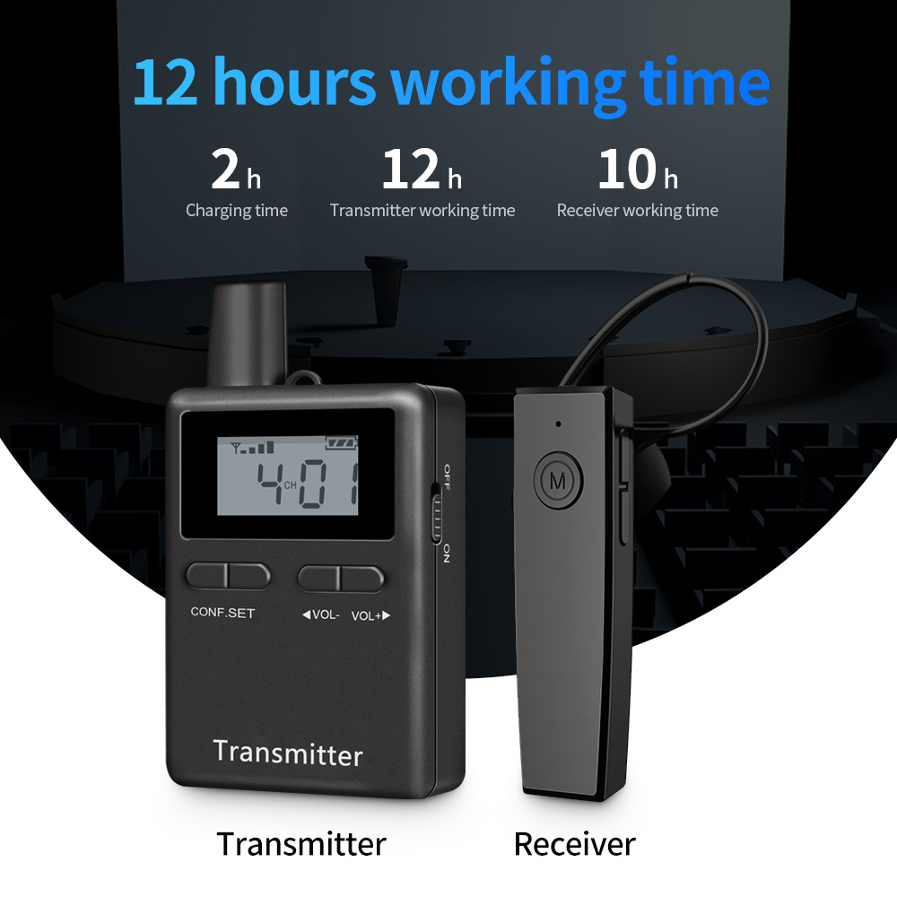 RC2468 Ultra-Light 2.4G Wireless Tour Guide System(图2)