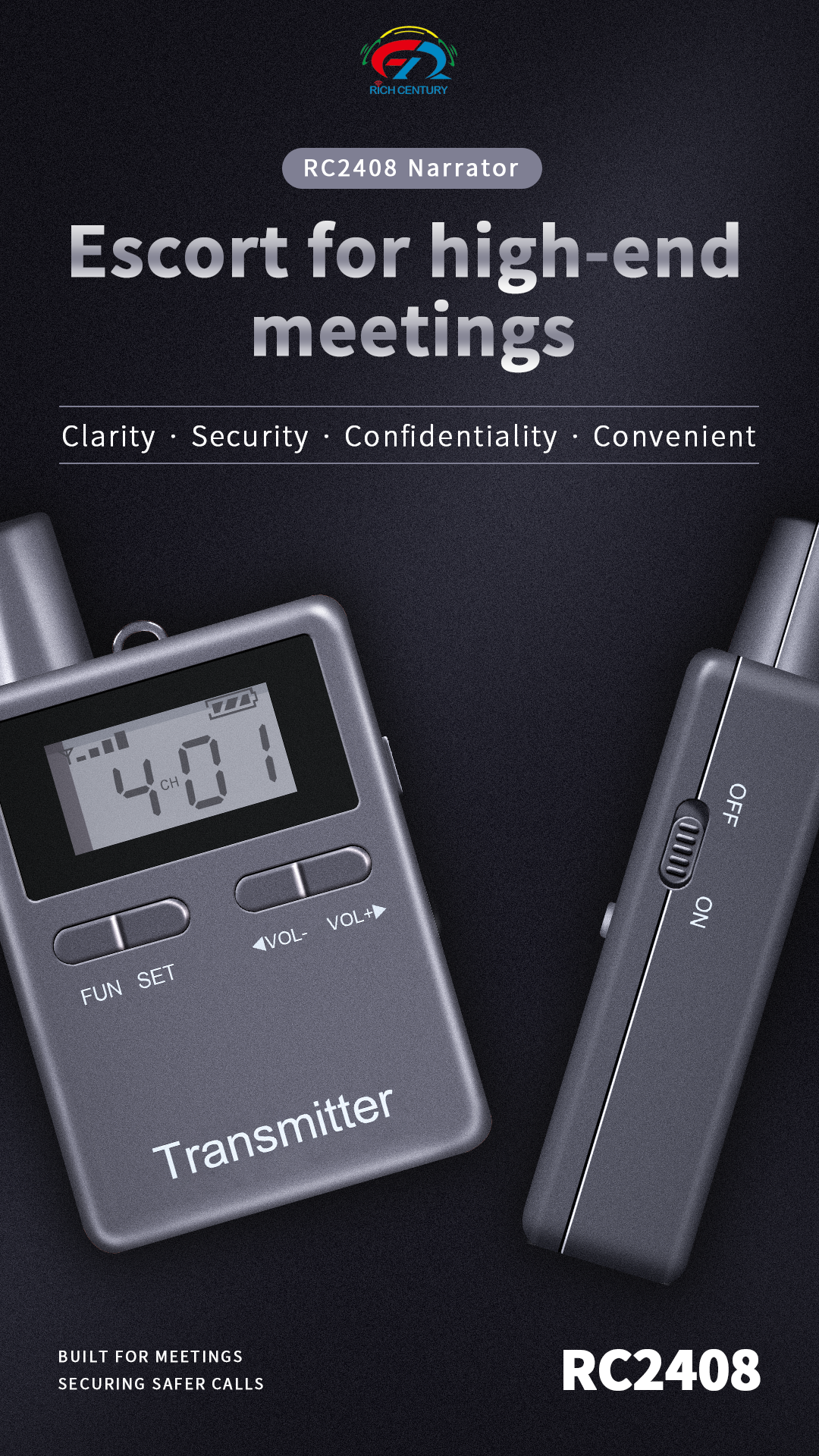 RC2408 Wireless Tour Guide System(图1)