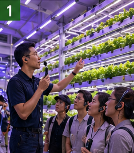 Vertical Farm Agritourism Boom: Why Indoor Farms Need High‑Power Noise‑Cancelling Wireless Guides(图1)