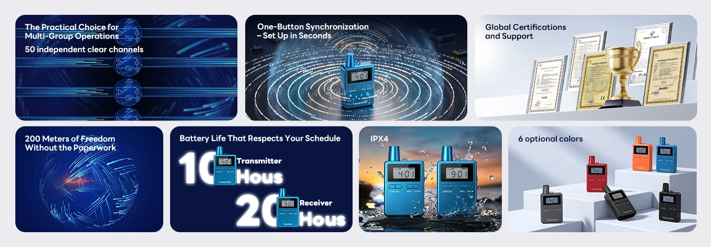 RICH AGE RC2401 Wireless Audio Guide System RICH AGE RC2401 Wireless Audio Guide System(图2)
