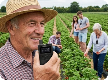 Maximizing Agritourism Revenue: Why a Professional Wireless Tour Guide System is Essential for U-Pick Farms and Agricultural Tours(图2) Maximizing Agritourism Revenue: Why a Professional Wireless Tour Guide System is Essential for U-Pick Farms and Agricultural Tours(图2)