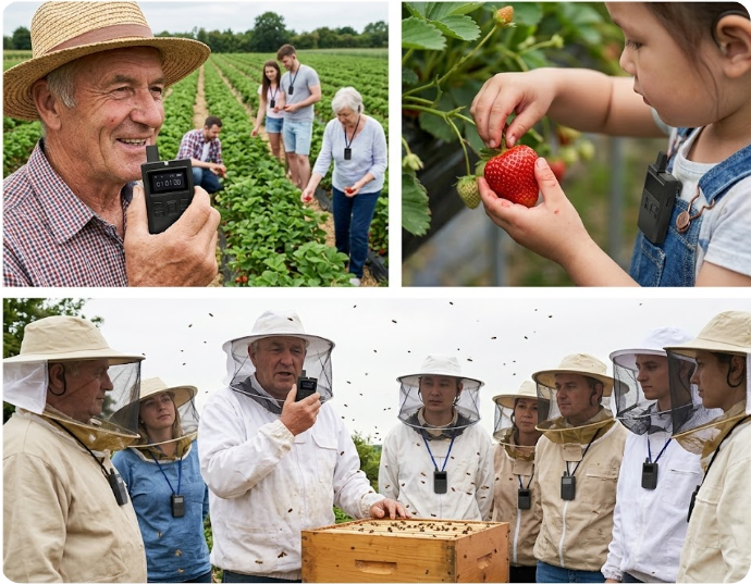 Maximizing Agritourism Revenue: Why a Professional Wireless Tour Guide System is Essential for U-Pick Farms and Agricultural Tours(图1) Maximizing Agritourism Revenue: Why a Professional Wireless Tour Guide System is Essential for U-Pick Farms and Agricultural Tours(图1)