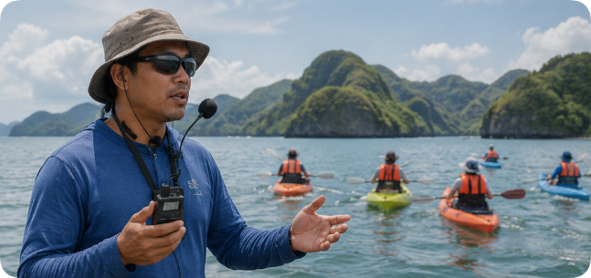 Wireless Tour Guide System Solutions for Mangrove Kayaking and Marine Ecotourism(图4) Wireless Tour Guide System Solutions for Mangrove Kayaking and Marine Ecotourism(图4)