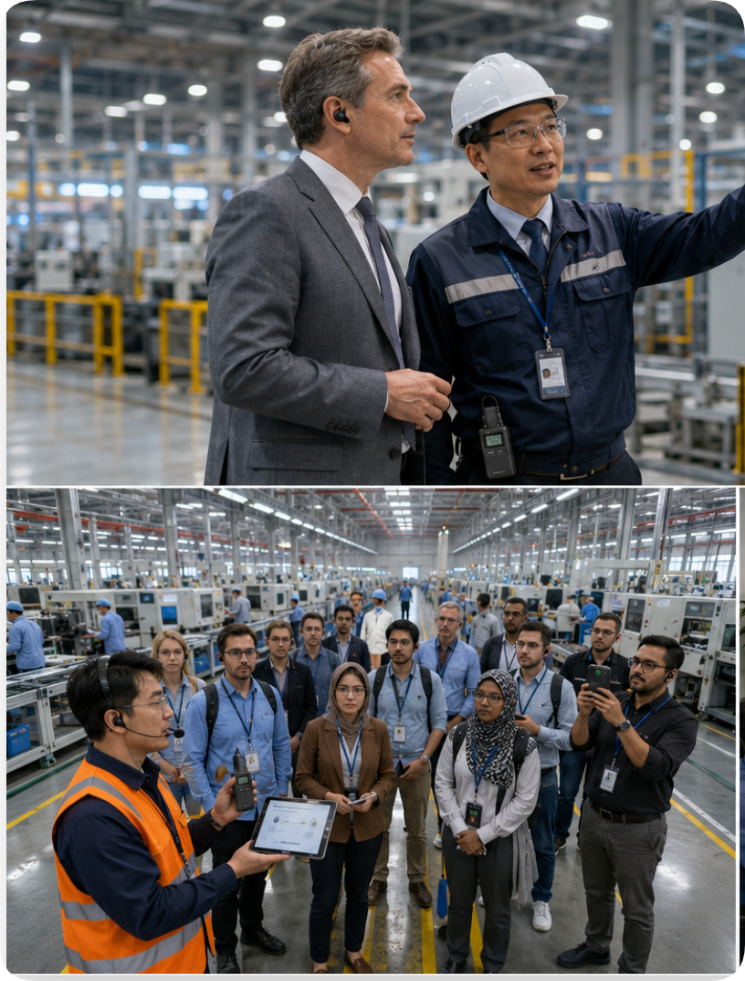 From the Assembly Line to the Boardroom: Factory Tour Audio Solutions with RC085, RC2406 & RC2500(图1)
