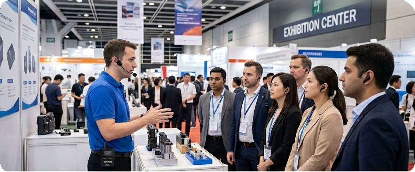 How to Match Wireless Tour Guide Systems to Different Trade Show Scenarios(图1)