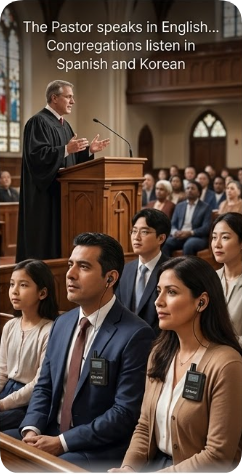 RC2402 & RC2406 Church Translation Systems: Enabling Seamless Multilingual Worship Experiences(图3)