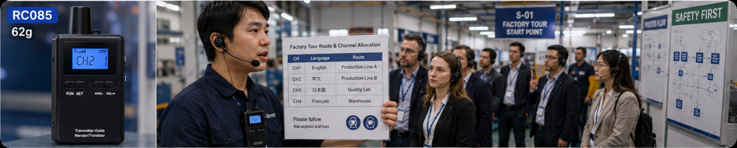 Why a Wireless Tour Guide System Is Essential for Factory Visit Maintenance Tours(图2) Why a Wireless Tour Guide System Is Essential for Factory Visit Maintenance Tours(图2)