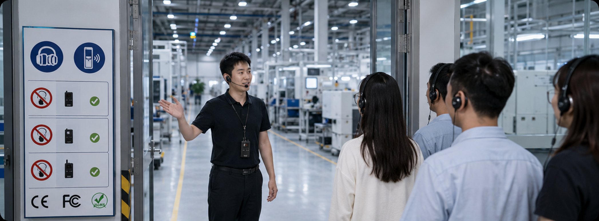 Factory Tour Compliance: Why a Wireless Tour Guide System Is Non-Negotiable for Modern Industrial Visits(图2)