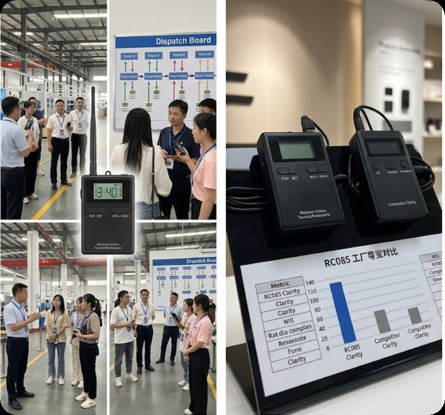 ⚖️ Which Wireless Tour Guide System Fits Your Factory or Field Tour Best? RC2406 vs RC085 vs RC8860(图2)