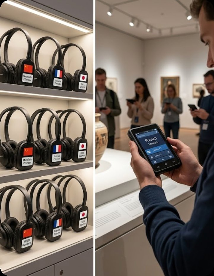 📡 Museum Multilingual Audio Guide: Choosing the Right Wireless Tour Guide System for Your Venue(图2)