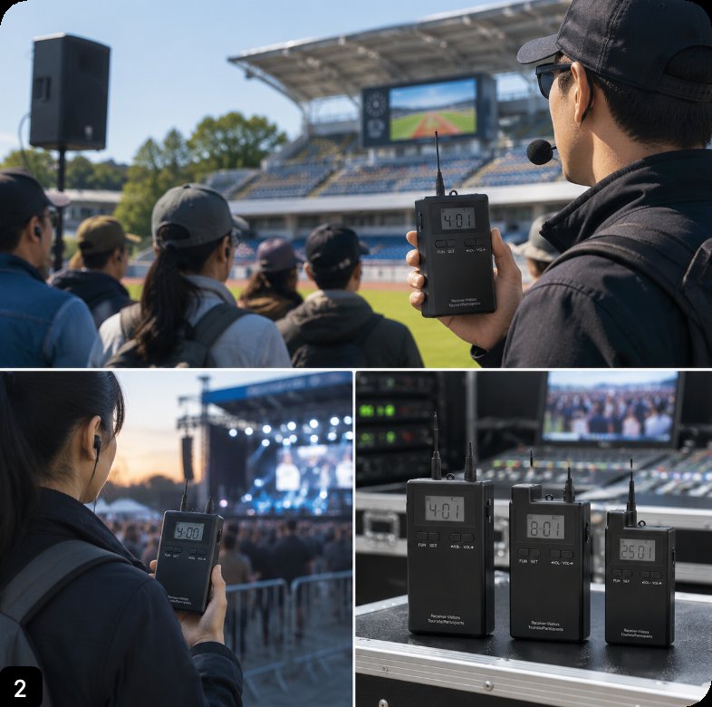 📈 From Megaphones to Crystal-Clear Audio: The Tech Evolution of Outdoor Large Venue Wireless Tour Guide Systems(图3)