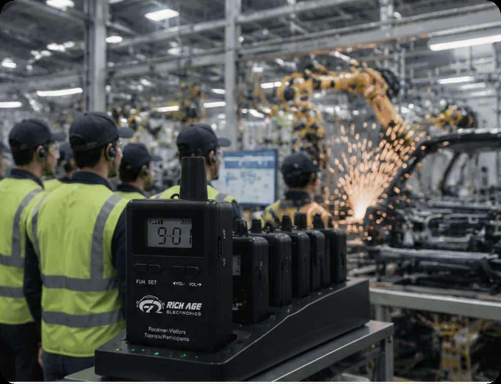 📡 Why a Wireless Tour Guide System Is Non-Negotiable for Automotive Factory Compliance Tours(图3) 📡 Why a Wireless Tour Guide System Is Non-Negotiable for Automotive Factory Compliance Tours(图3)