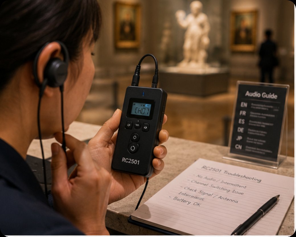 🔍 Museum Audio Guide Failure? Here Is How to Troubleshoot Your Wireless Tour Guide System(图2) 🔍 Museum Audio Guide Failure? Here Is How to Troubleshoot Your Wireless Tour Guide System(图2)