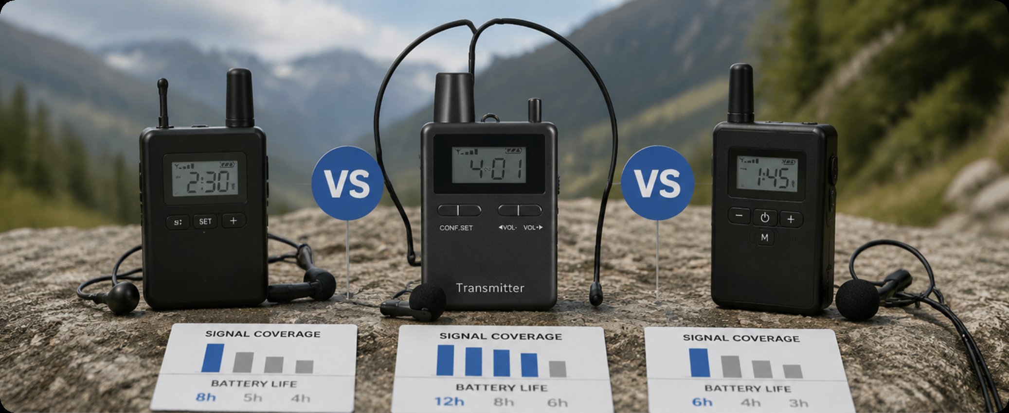 tour guide systems ⚖️ Which Wireless Tour Guide System Rules the Hiking Trail? RC2468 vs RC085 Compared(图2)