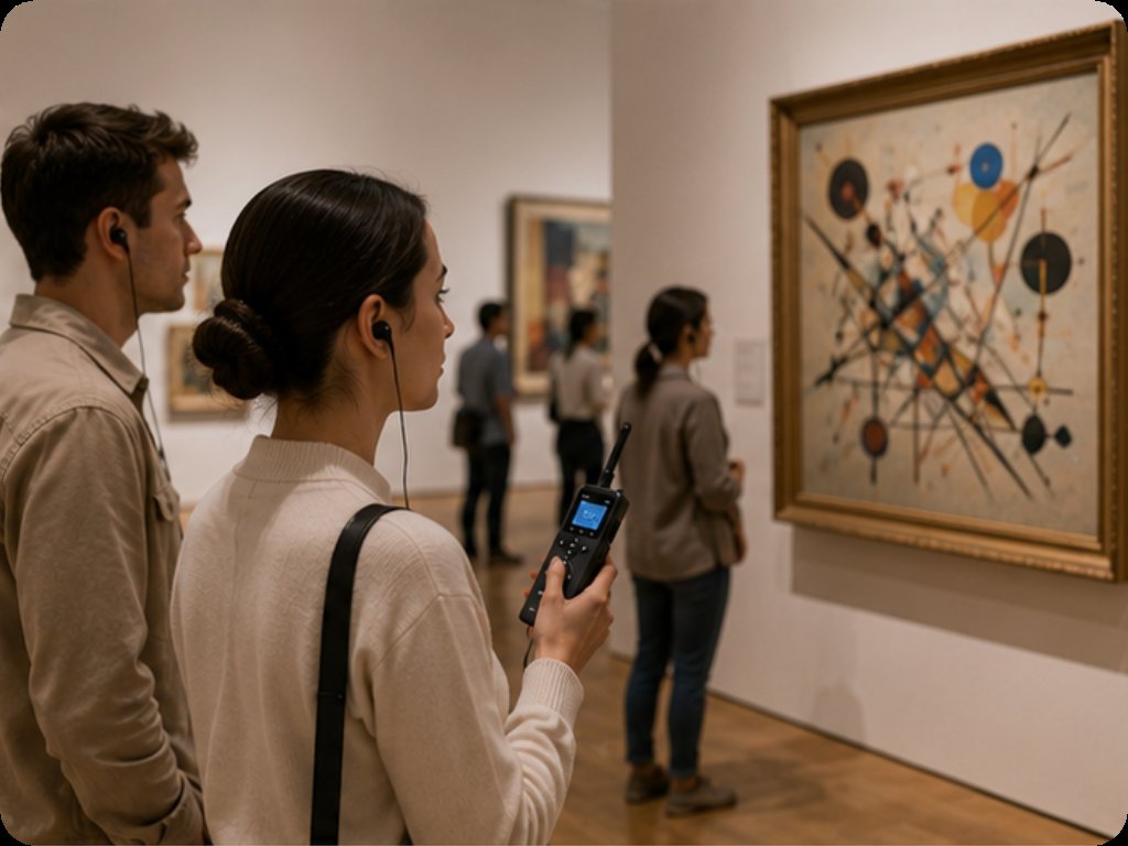 🏆 RC9150 and RC2402 Gallery Quiet Wireless Tour Guide System Case Study(图2)