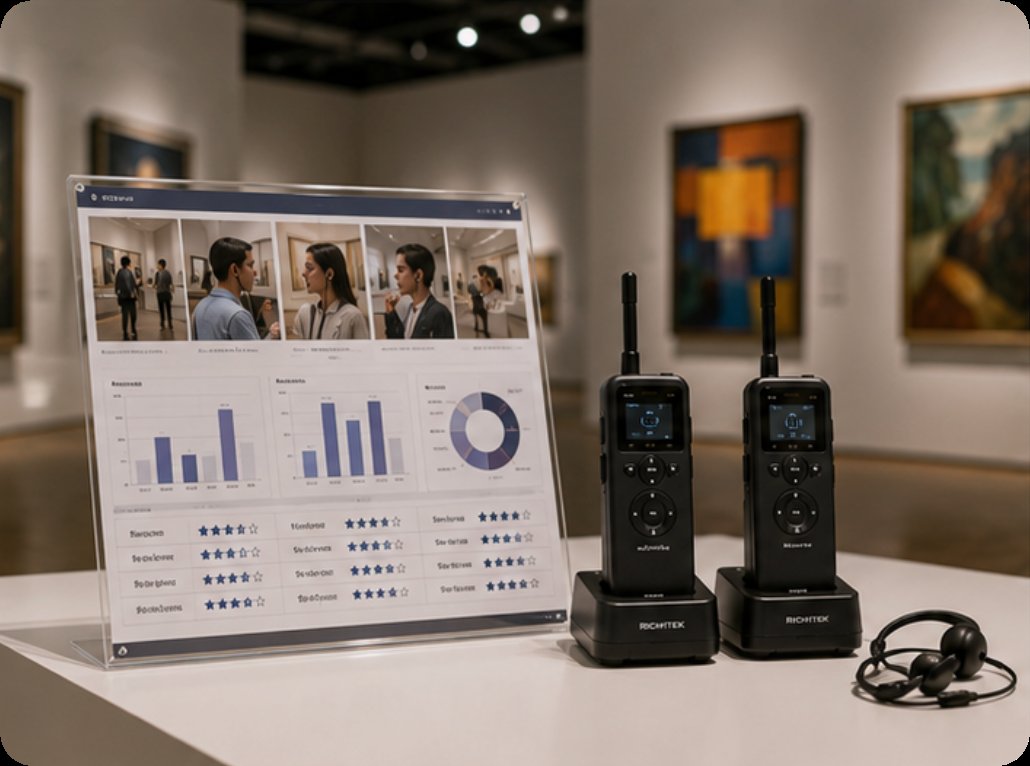 🏆 RC9150 and RC2402 Gallery Quiet Wireless Tour Guide System Case Study(图3)