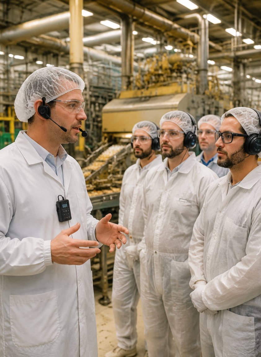 Wireless Tour Guide System for Food Factory Audits: Meeting Strict Hygiene and Compliance Standards(图2) Wireless Tour Guide System for Food Factory Audits: Meeting Strict Hygiene and Compliance Standards(图2)