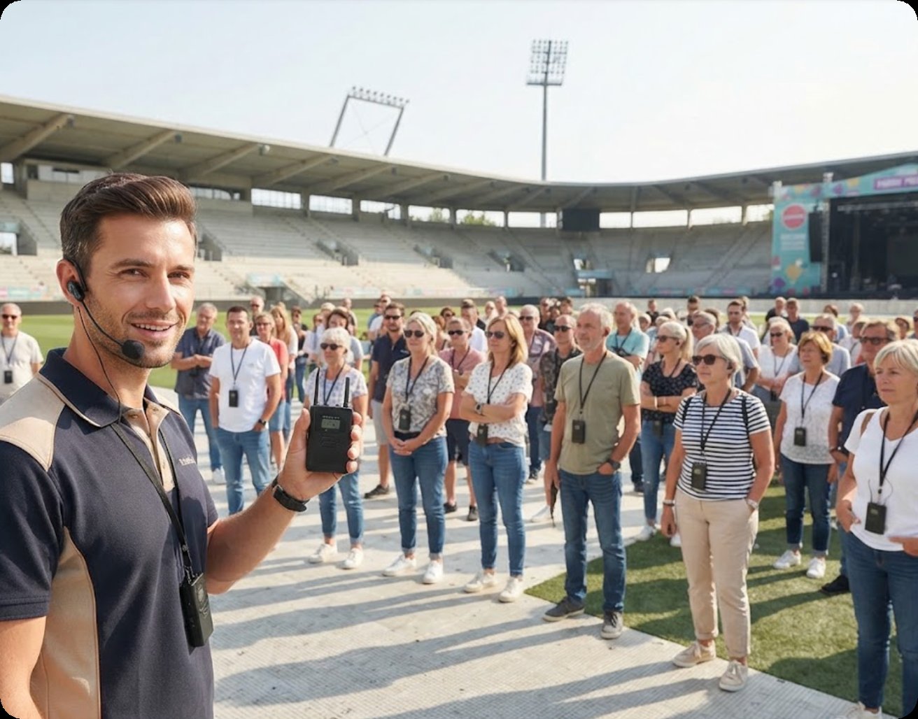 Outdoor Large Venue Tours Need a Wireless Tour Guide System Built for Open Air(图3)