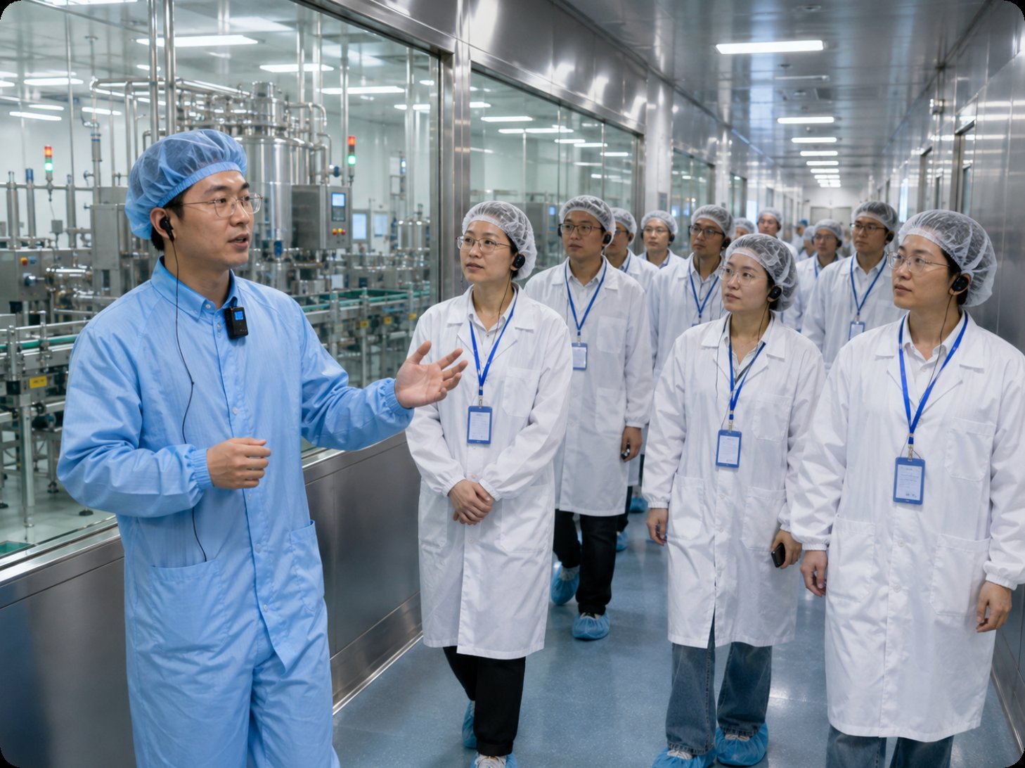 A Pharma Plant Visit Upgraded with RC2468 and RC2402 Wireless Tour Guide Systems(图2)